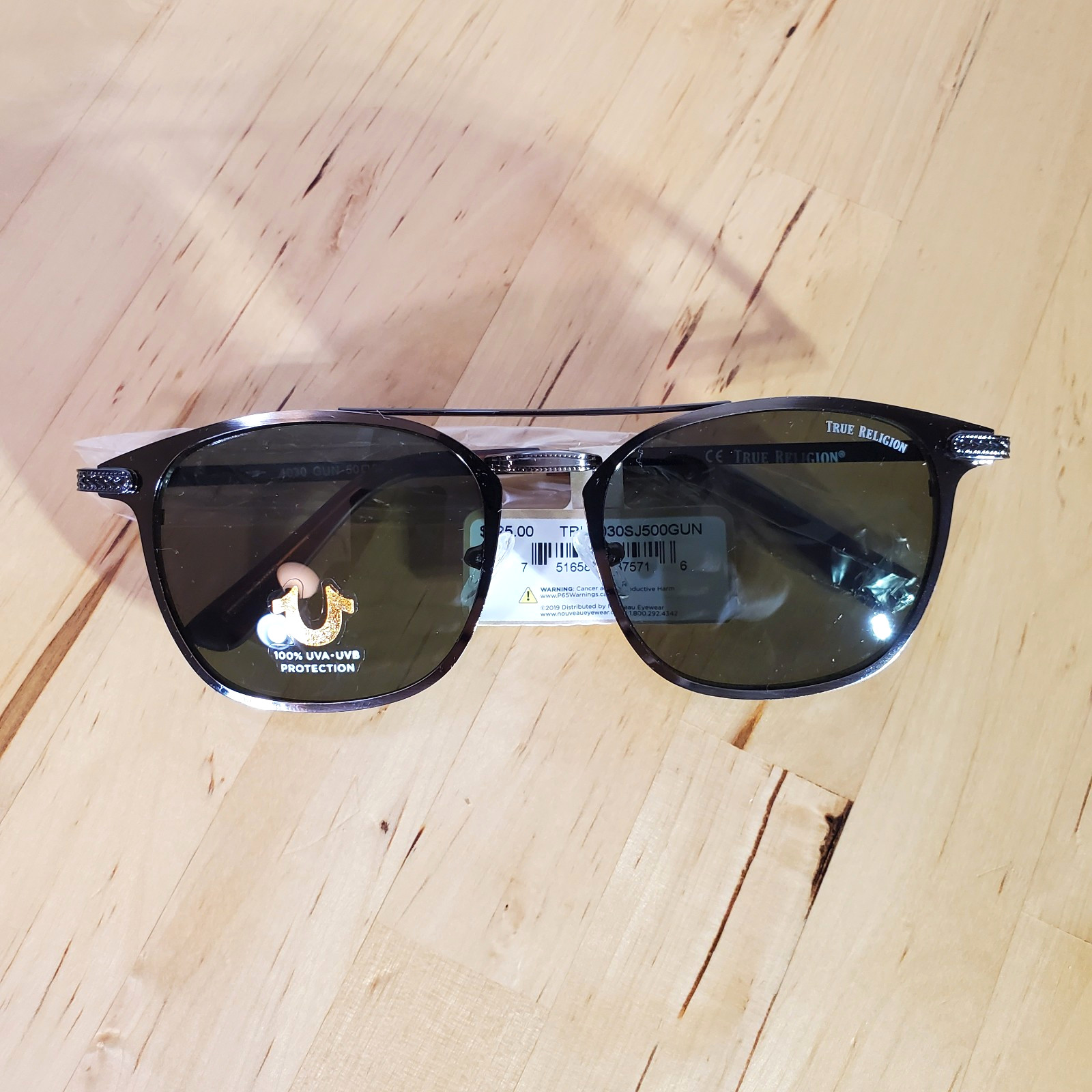 True Religion Sunglasses Men’s 100% UVA UVB Protection New