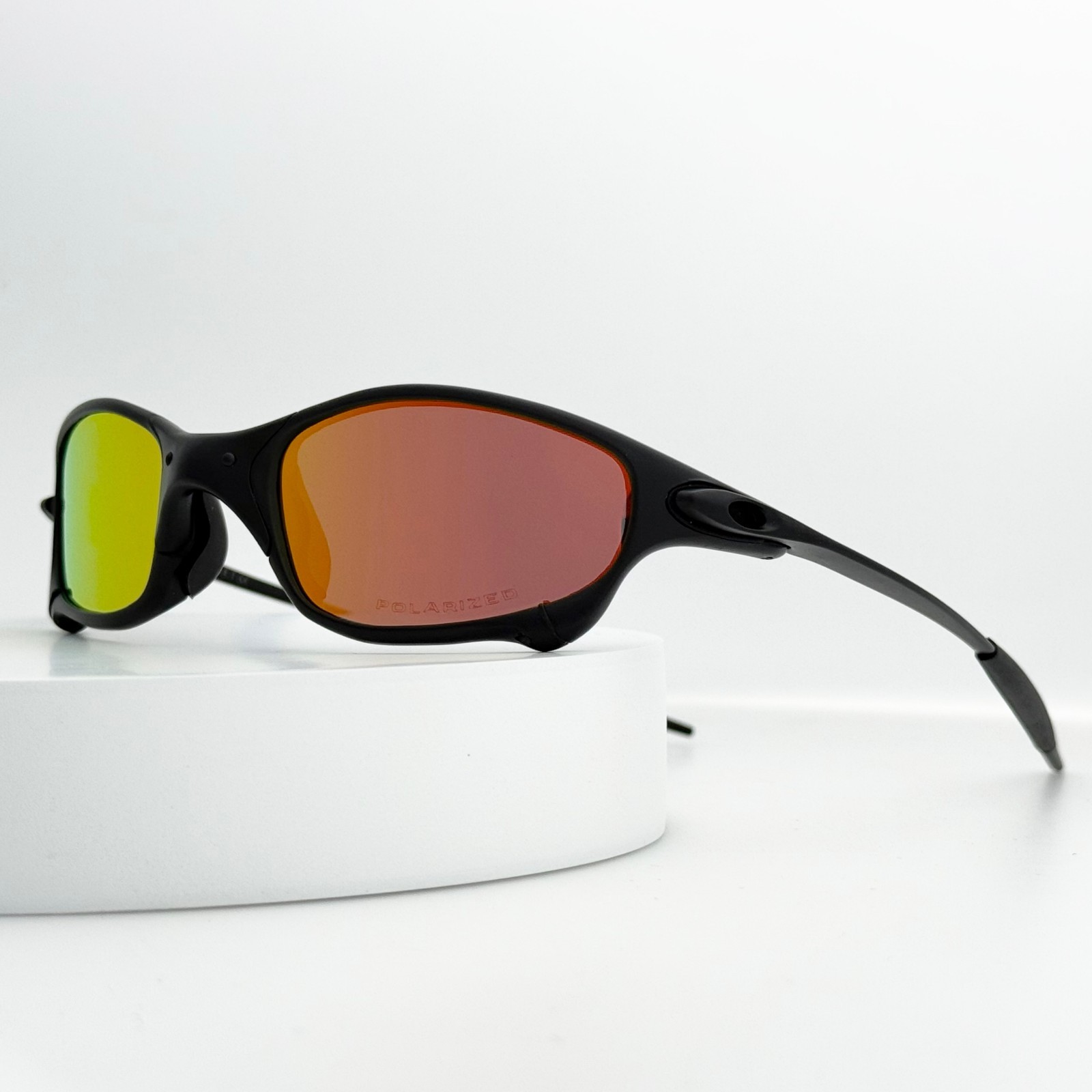 Oakley Juliet 1.0 X-Metal Sunglasses Black Frame Fire Iridium Lens