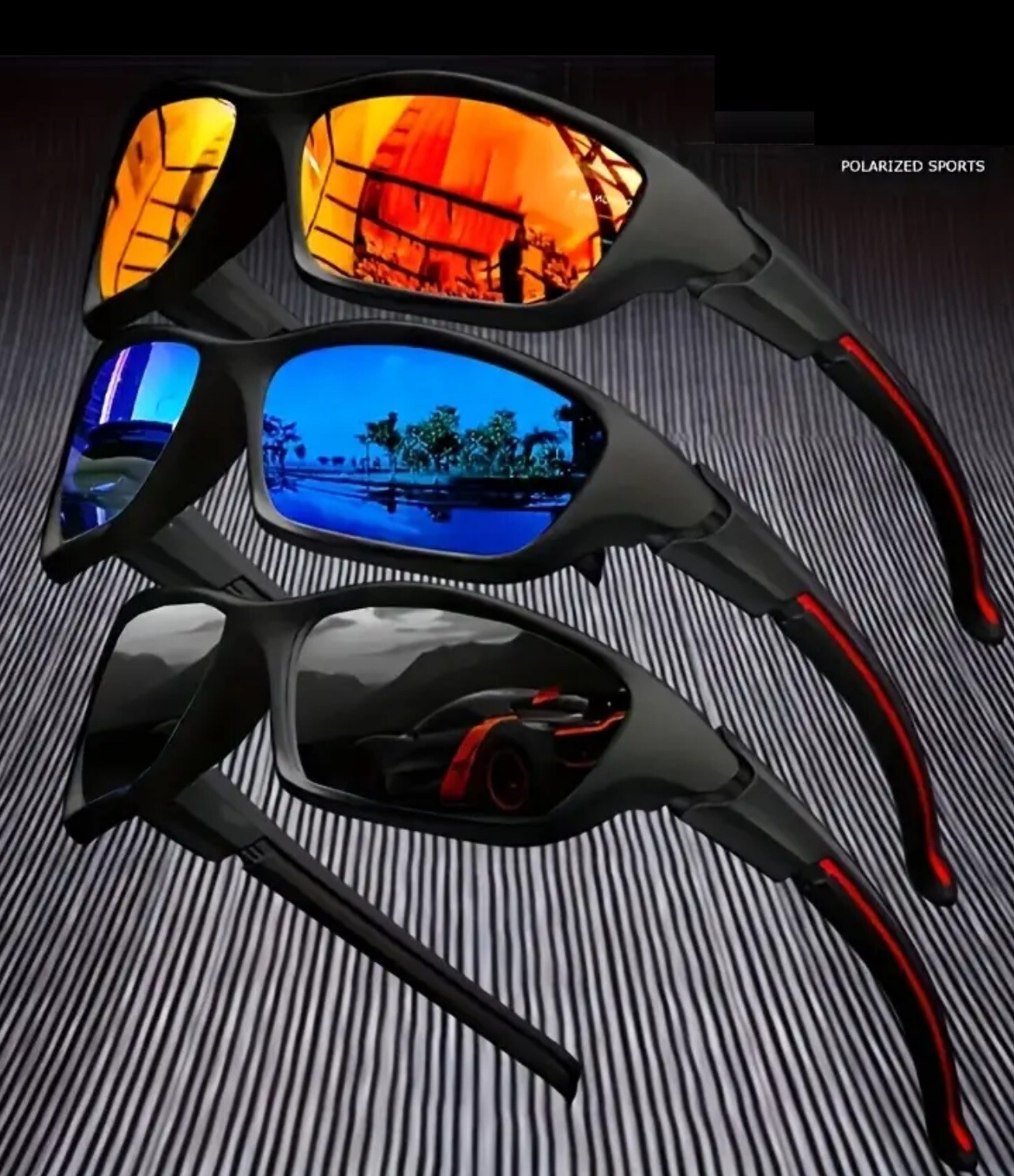 Polarized Sunglasses Men Outdoor Sports Driving Glasses Fishing Trendy Running