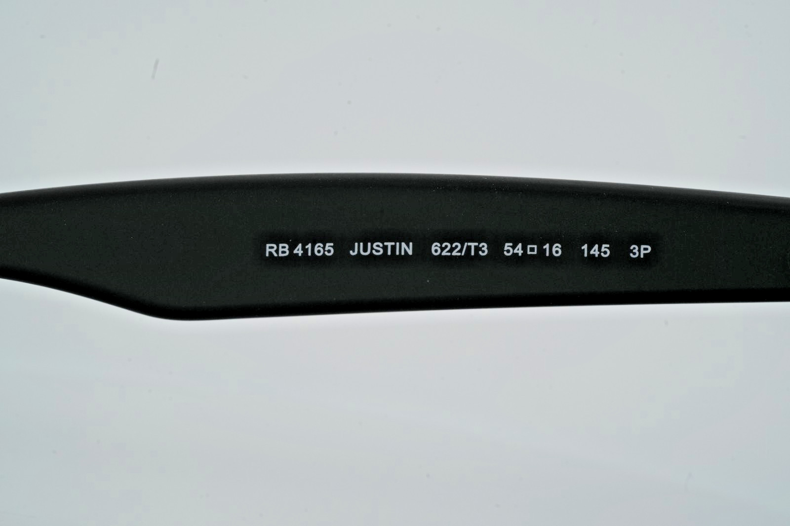 Ray-Ban Justin RB4165 622/T3 Sunglasses Full Rim Square Polarized Lens 54-16-145