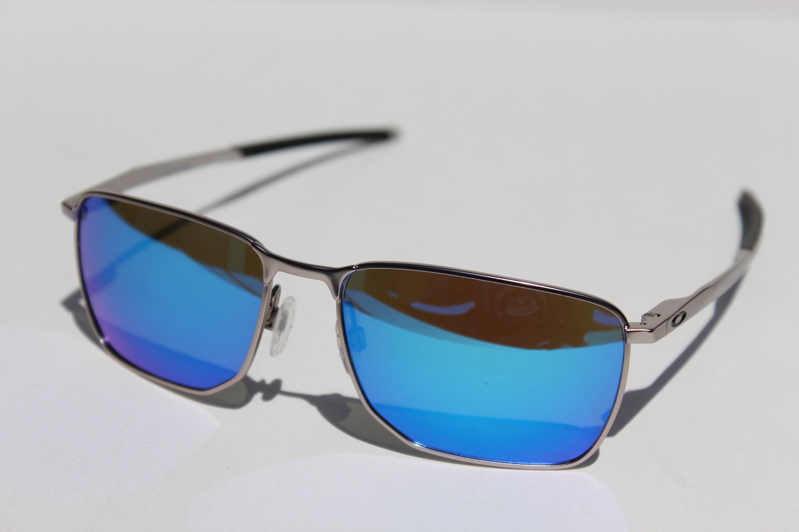 OAKLEY Ejector Sunglasses Satin Chrome/Prizm Sapphire OO4142-04 NEW