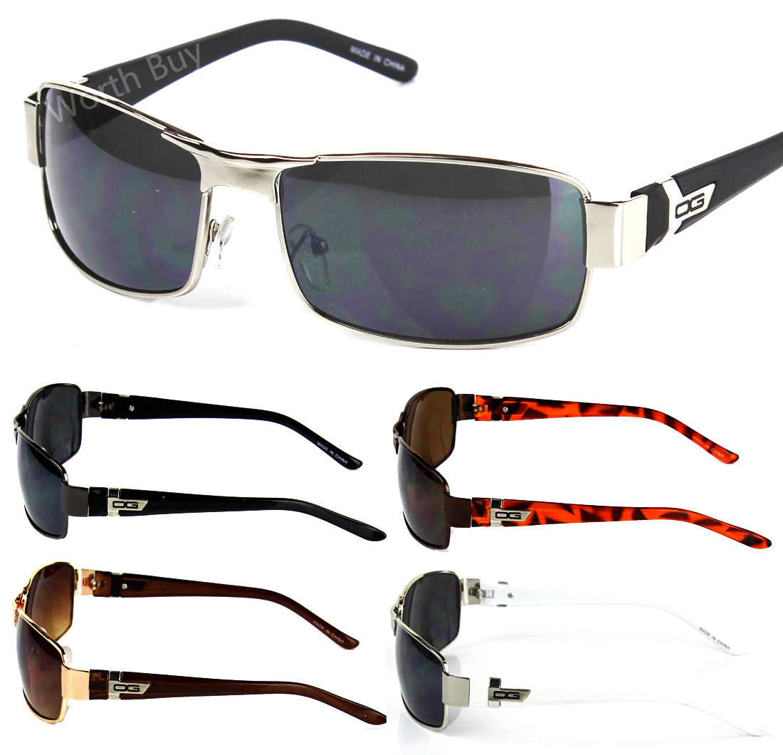 Mens Wrap Around Sunglasses Fashion Designer Rectangular Retro Shades Sport Golf