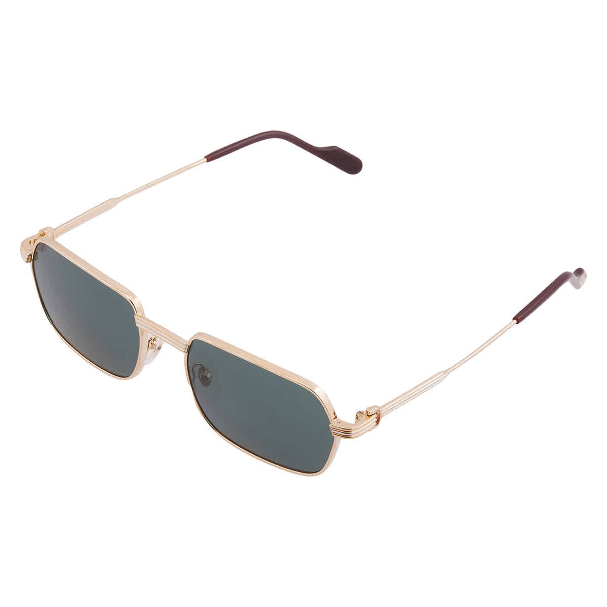 Cartier Premiere de Cartier Green with Light Mirror Geometric Men’s Sunglasses