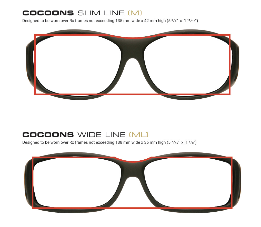 Cocoons Sunglasses Brand New MULITPLE SIZES Black Frame Grey Lens Polarized