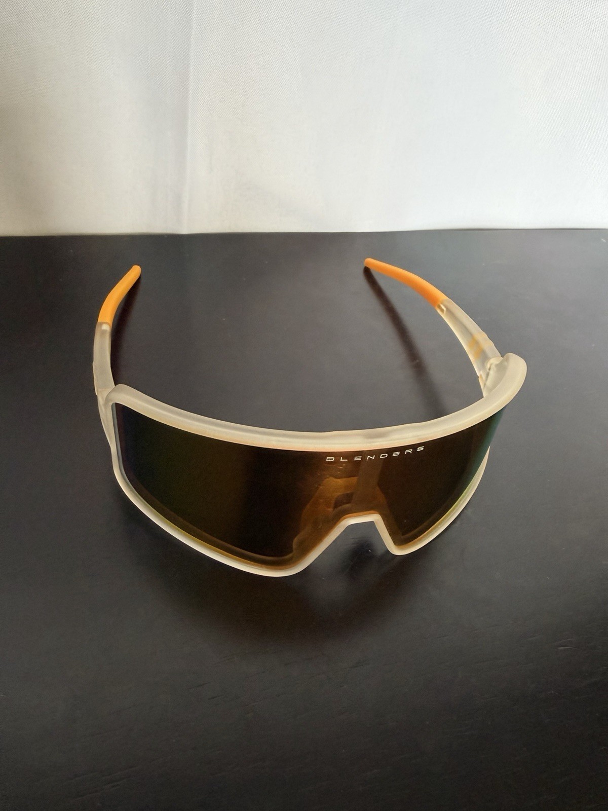 Blenders Eclipse Saturn Cloud Matte Clear Orange Sunglasses Polarized Eyewear