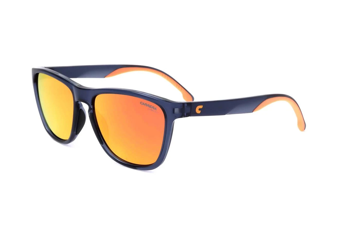 Carrera 8058/S PJP/UW Blue Orange Mirror Sunglasses 56-17-145 Authentic NEW