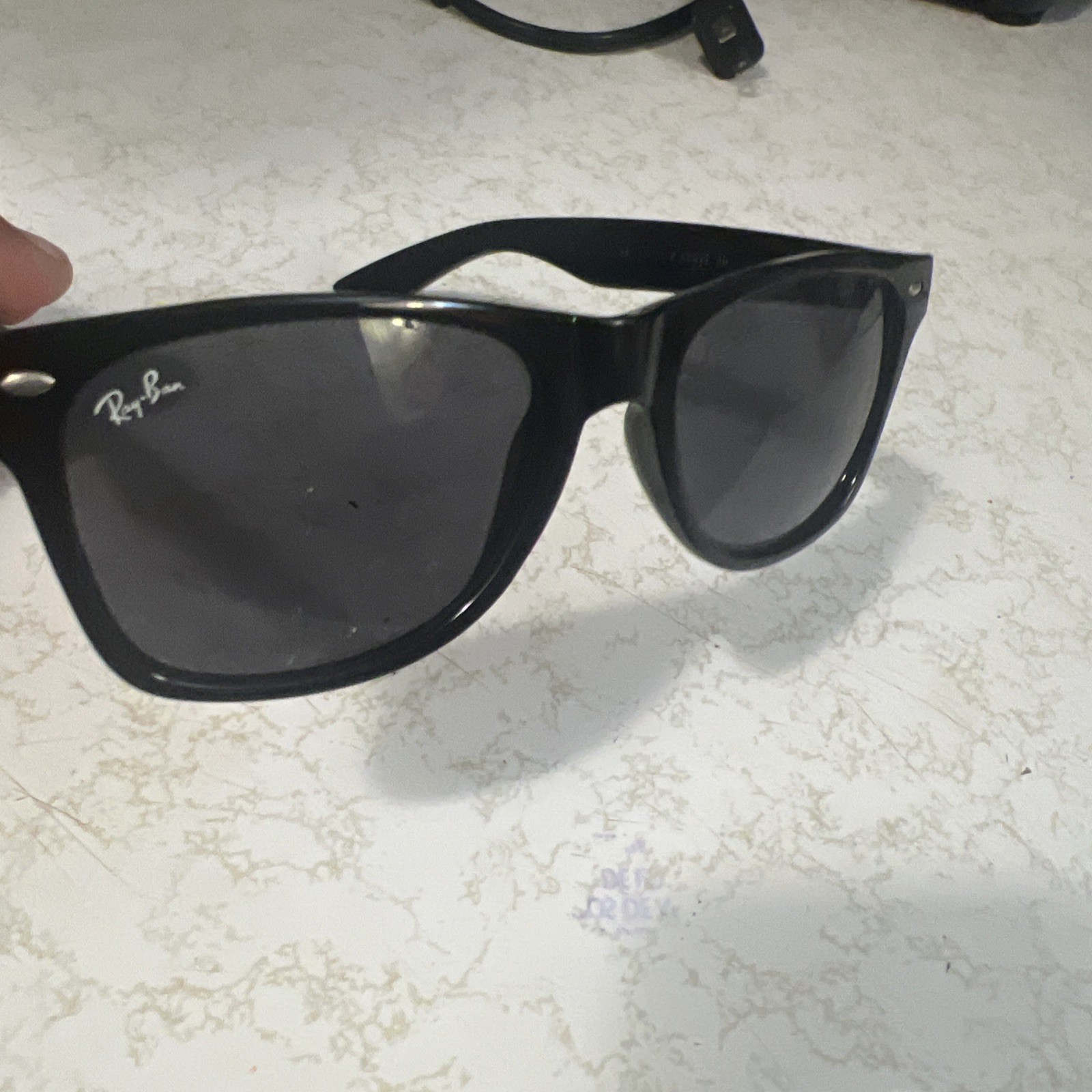 Ray-Ban RB2140 Wayfarer Polarized Sunglasses Black Plastic Frame, Unisex