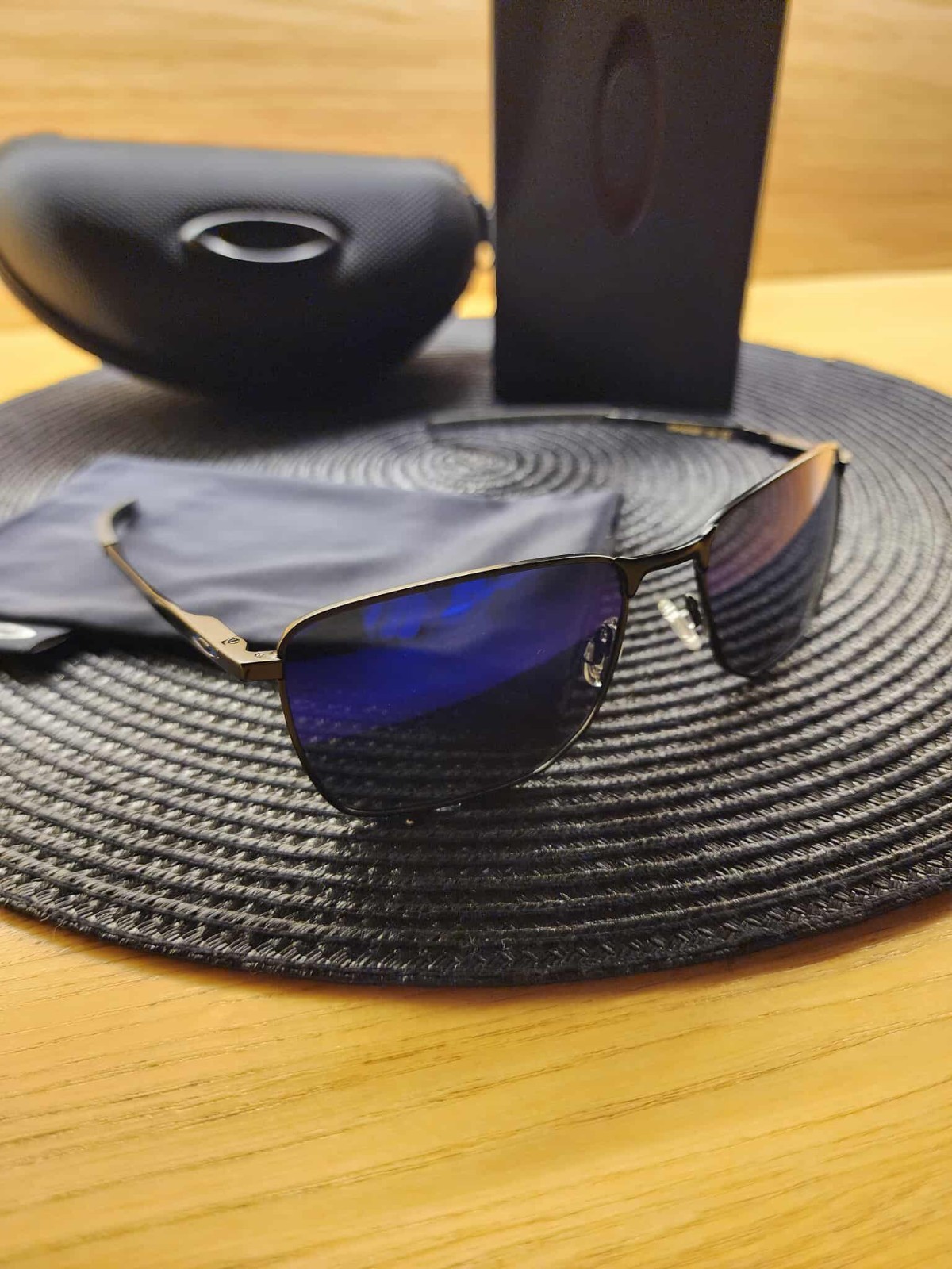 Oakley Ejector C-5 Alloy Metal Frame Prizm Polarized Blue Lens Full Pack New