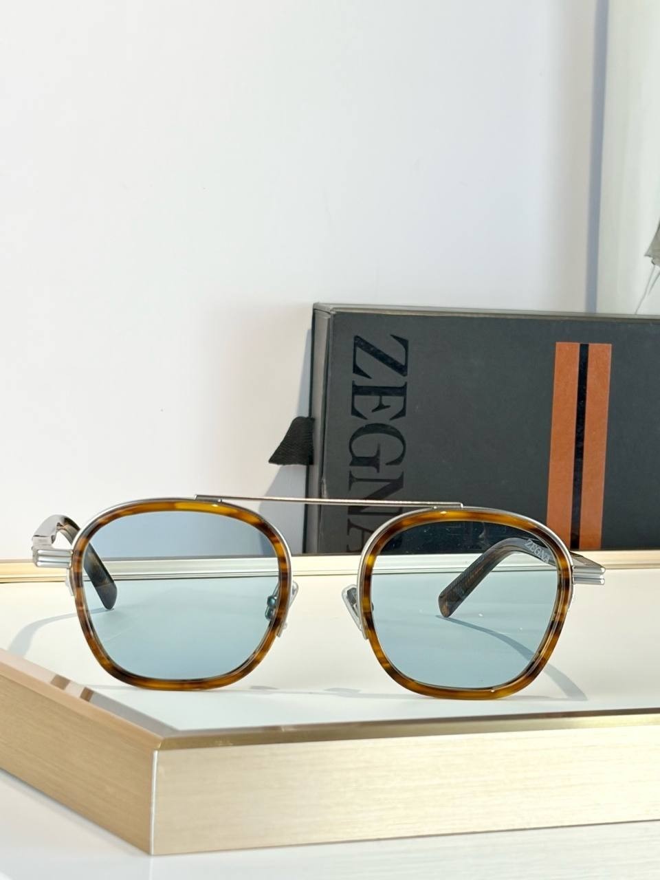 ZEGNA Riviera Square Sunglasses