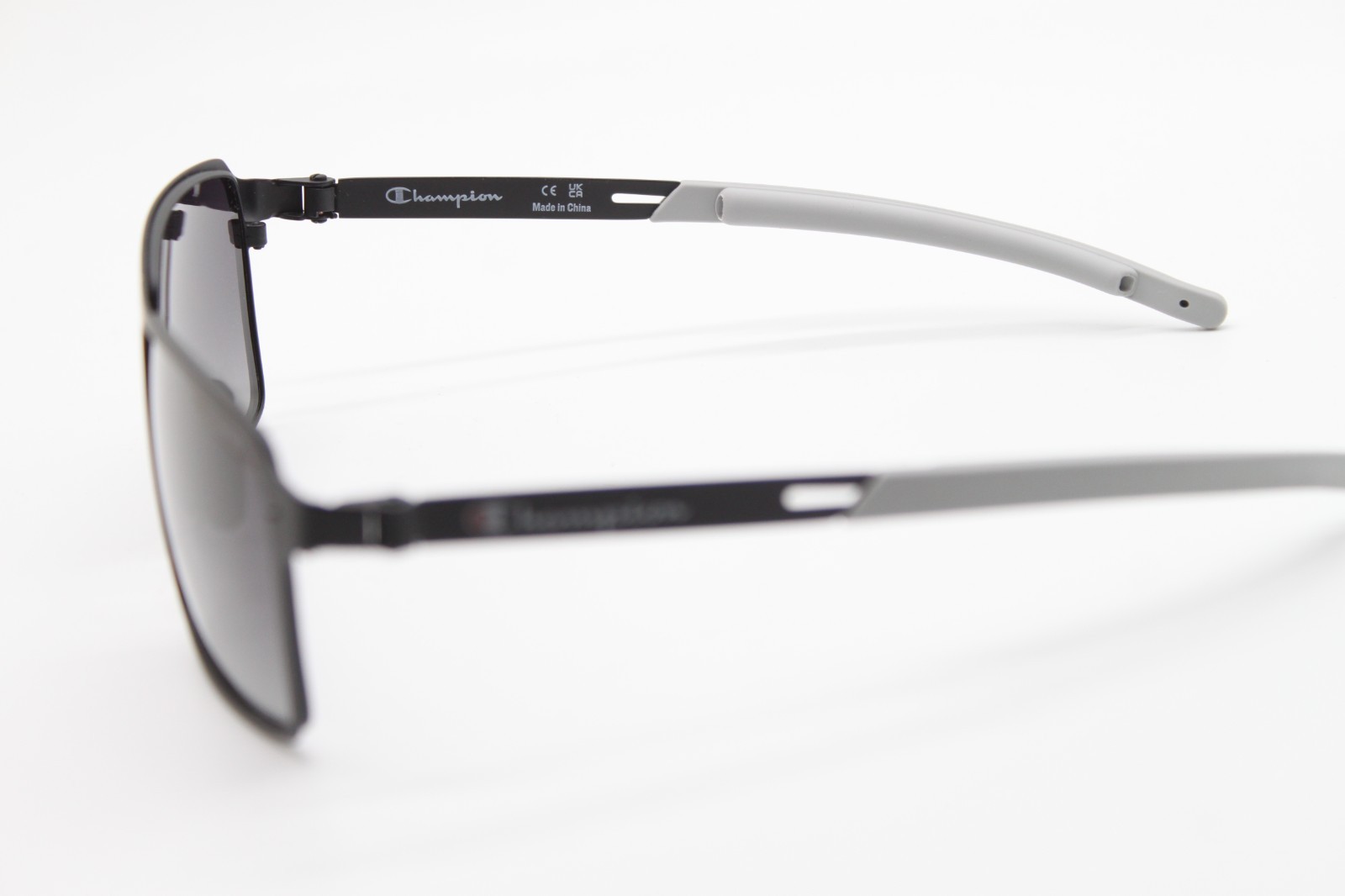 NEW CHAMPION CFITS01 C01 BLACK GREY POLARIZED AUTHENTIC SUNGLASSES 58-15