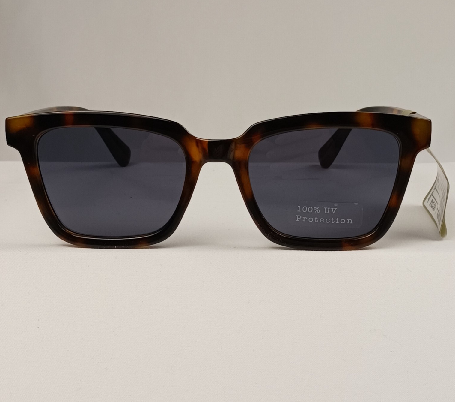 Goodfellow & Co Men’s Square Tortoise Sunglasses 100% UV Protection NWT