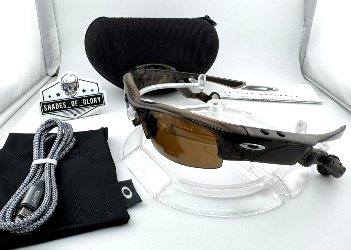 OAKLEY THUMP PRO 512MB MP3 BROWN SMOKE W/ BRONZE SUNGLASSES 05-176 AUTHENTIC 9