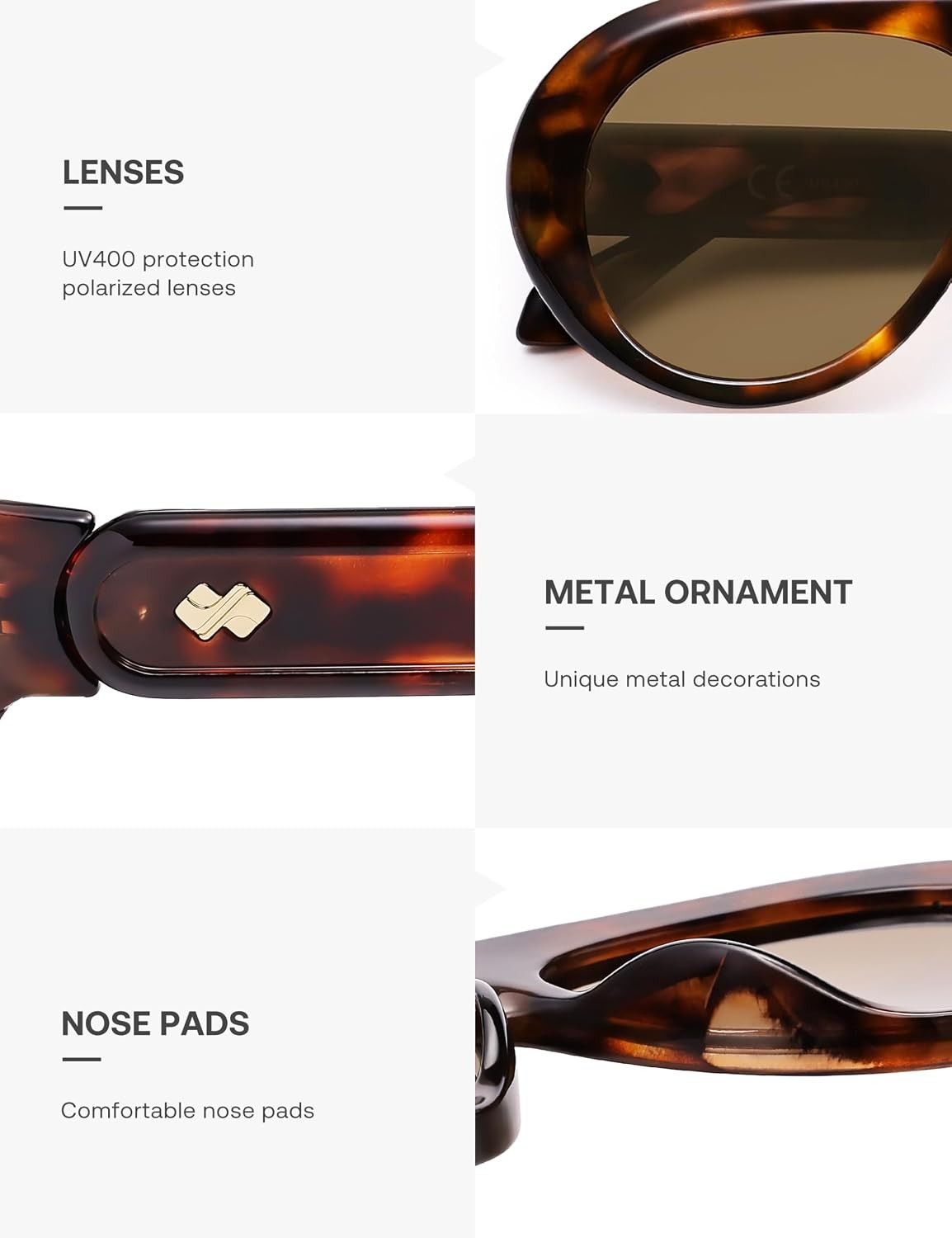 Polarized Aviator Sunglasses Oversized Retro Vintage Womens Men’s 70s Style