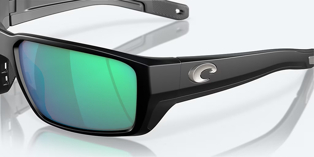 Costa Del Mar Fantail Pro Matte Black/Green 580G Mirror POLARIZED Sunglasses