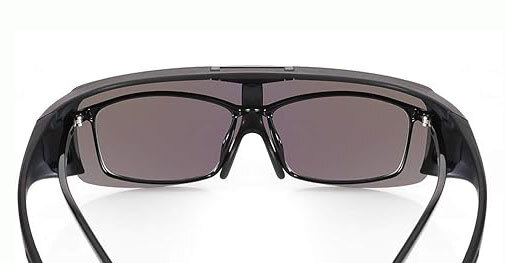 Flip Up Fit Over Sunglasses Polarized Lens Over PRESCRIPTION GLASSES Side Shield