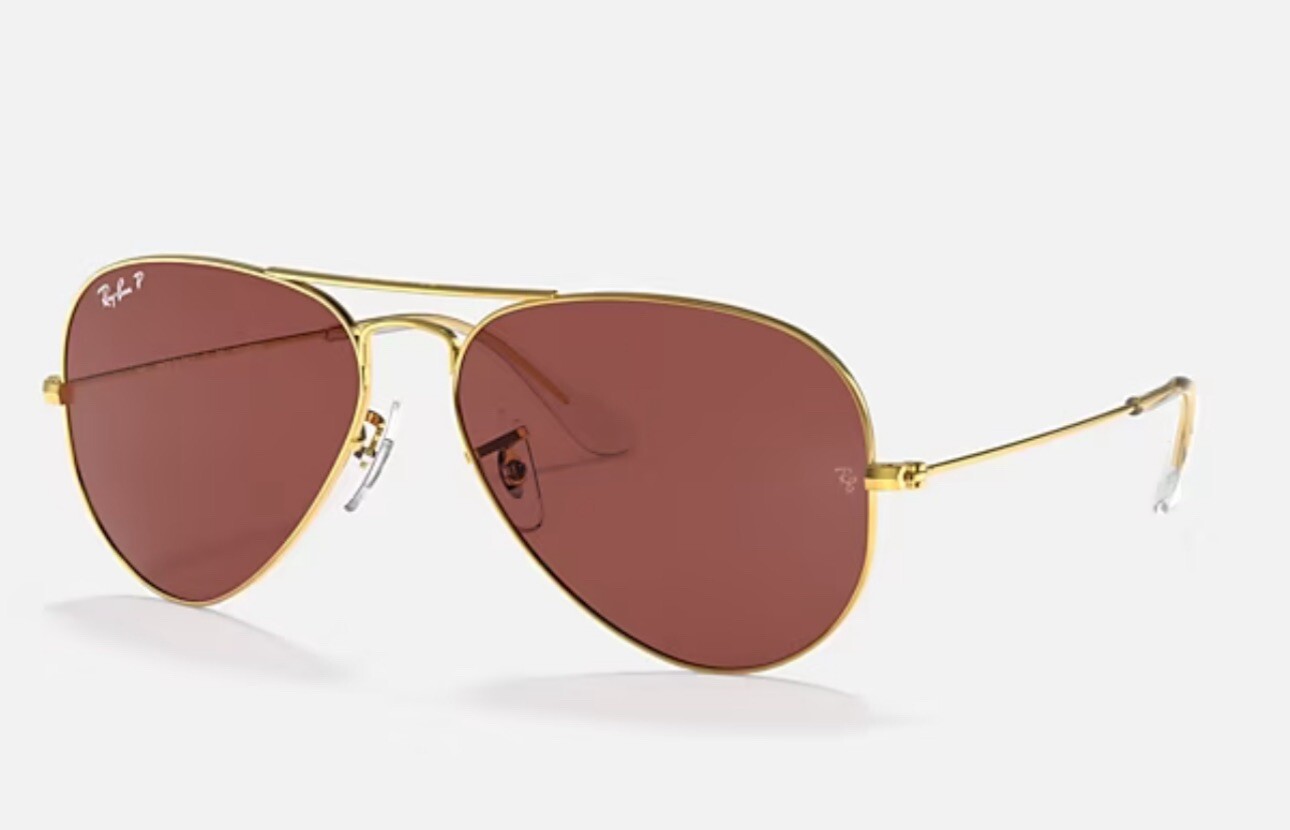 Ray Ban RB3689 9064/AF Aviator Metal II Sunglasses Golden Frame Only 58-14