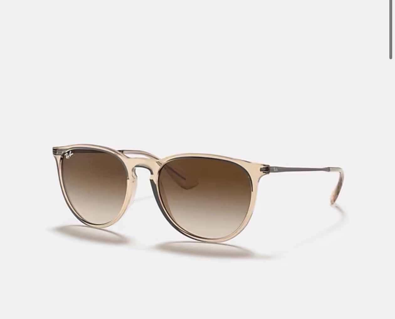 Ray-Ban Erika RB4171 Translucent Light Brown Gradient Sunglasses