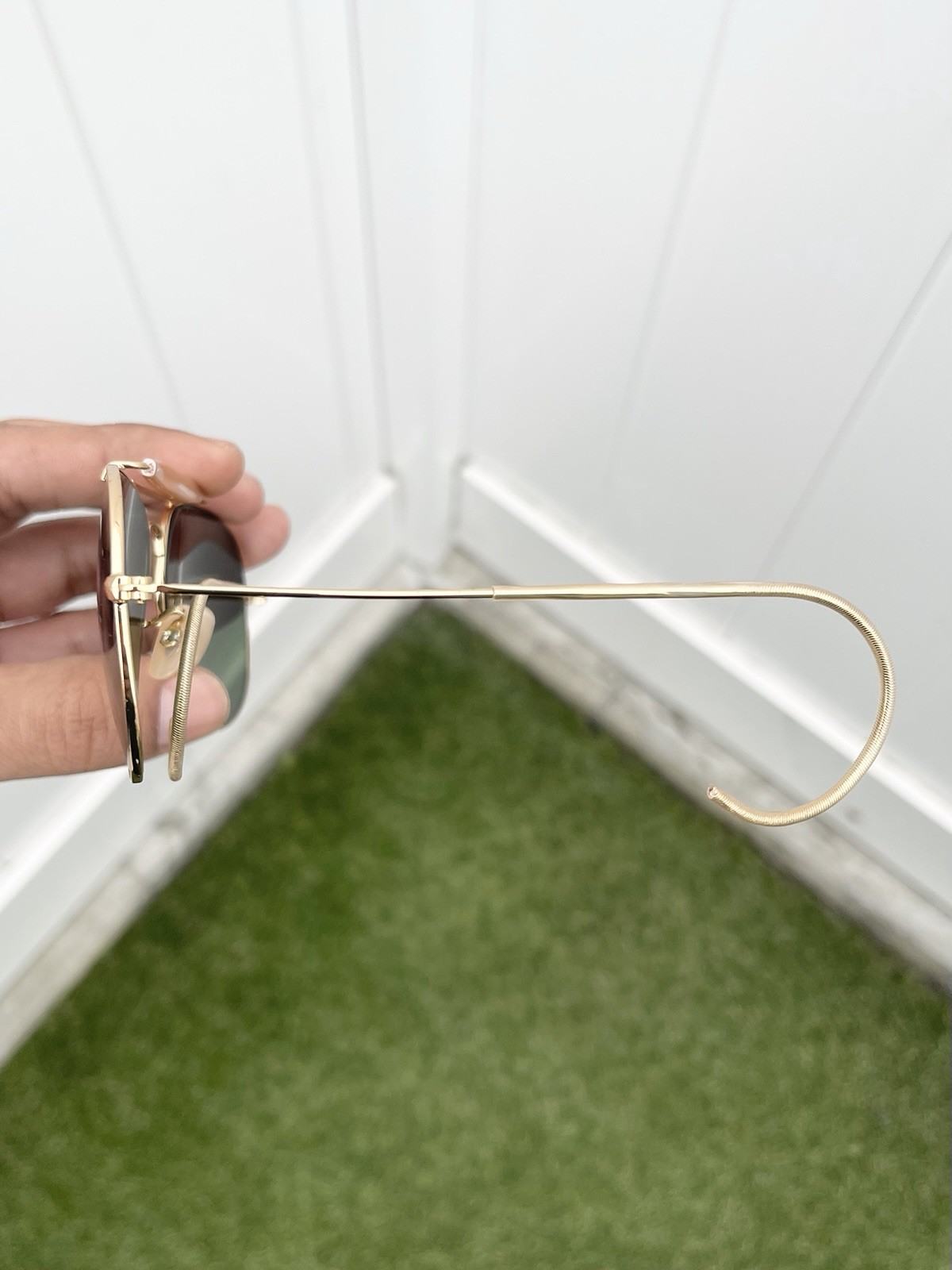 New Ray Ban Outdoorsman Rat Tail RB3030 3030 Gold G15 Lens Size 58/14