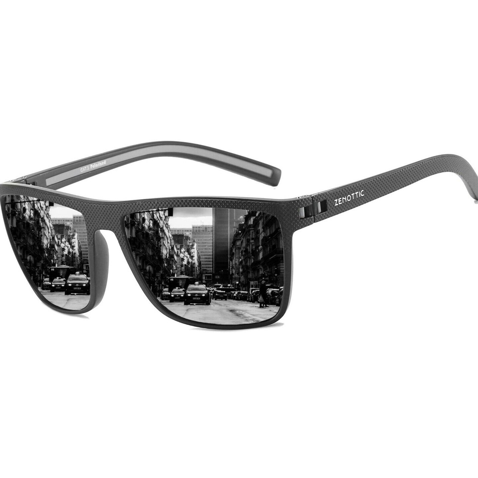 ZENOTTIC Polarized Sunglasses for Men Lightweight UV400 Square Sun Glasses