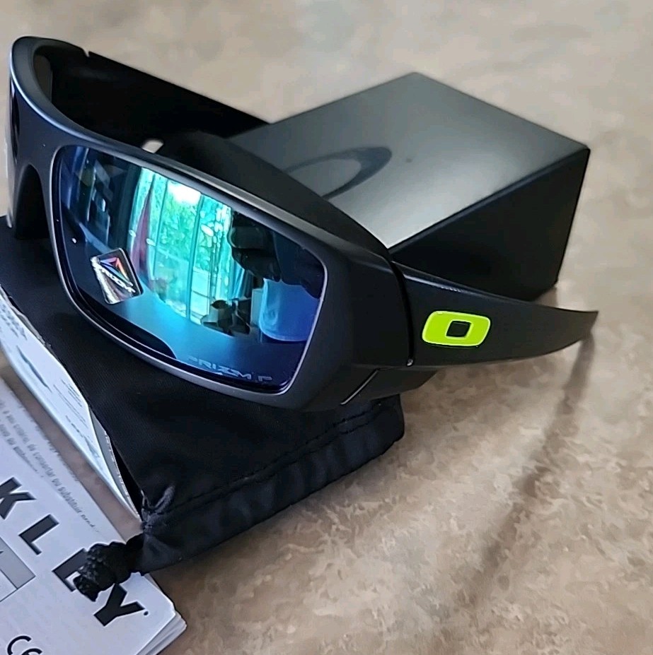 🔥 OAKLEY Gascan POLARIZED Sunglasses Hi Res Matte Black/Prizm Jade Green OO9014