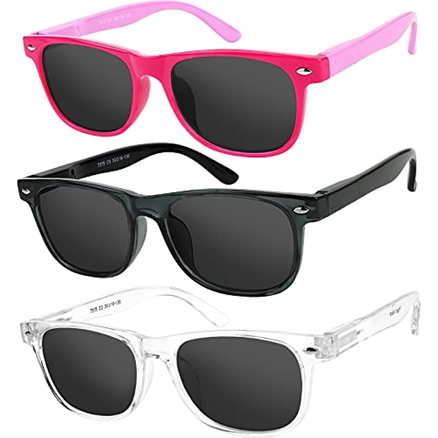 Kids Sunglasses Polarized Rubber Flexible Frame Sunglasses for Kids Boys Girls