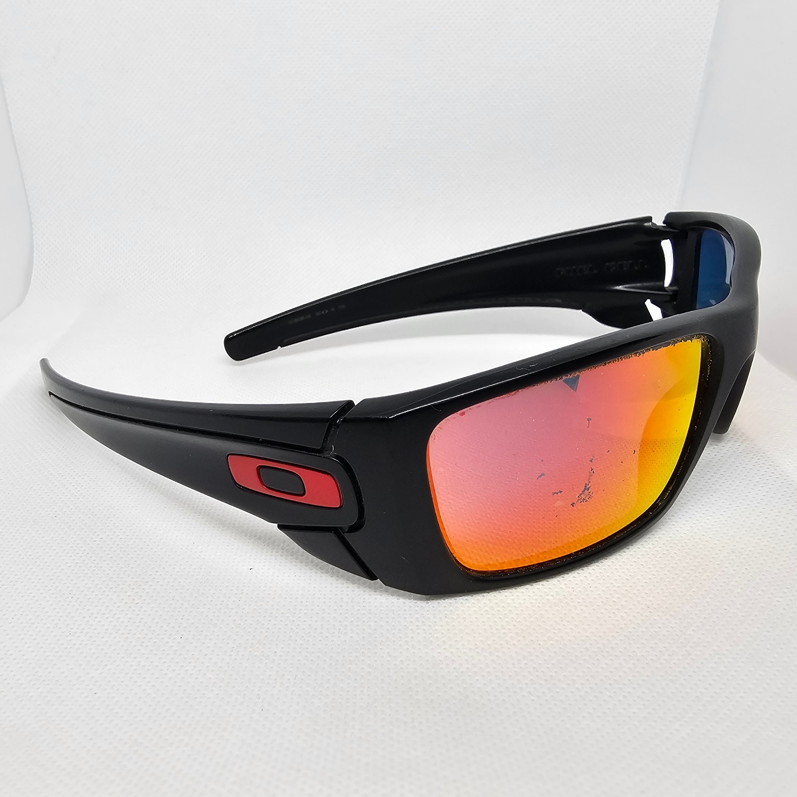 OAKLEY FUEL CELL FERRARI MATTE BLACK RED W/ RUBY IRIDIUM SUNGLASSES OO9096-A8