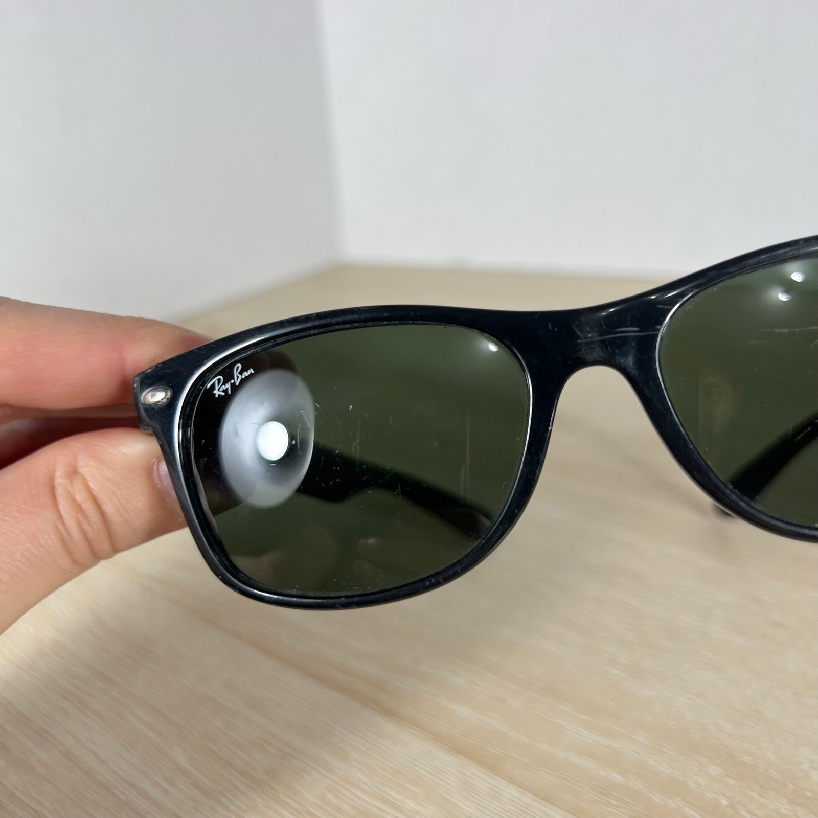 Ray-Ban RB2132 New Wayfarer 901 Sunglasses Black READ DESC 55-18 Italy