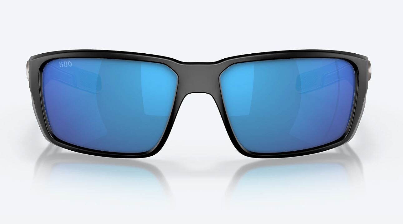 Costa Del Mar Fantail PRO Matte Black / Blue Mirror POLARIZED Glass 580G – NEW