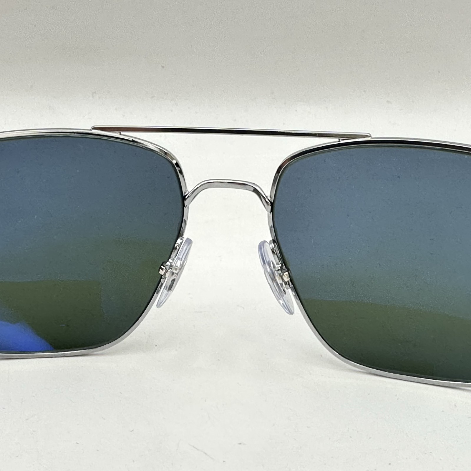 Ray Ban Mens Irregular Aviator Polarized Sunglasses RB3663 Gunmetal/Green
