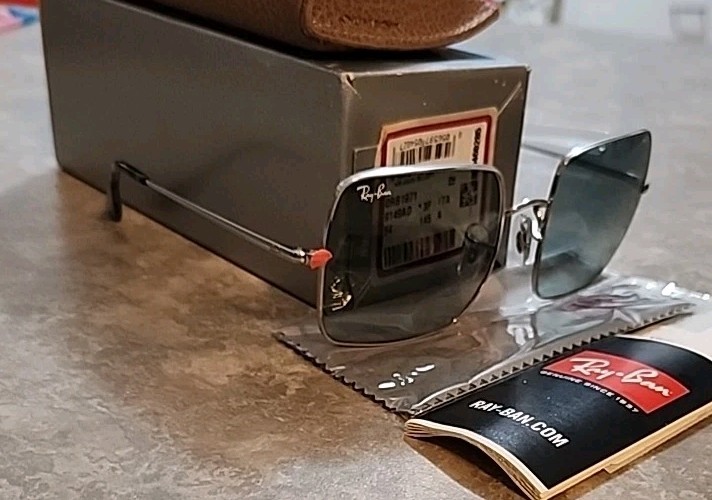 🔥 NEW AUTHENTIC RAY BAN SQUARE RB 1971 9149/AD SUNGLASSES SIZE:54-19-145