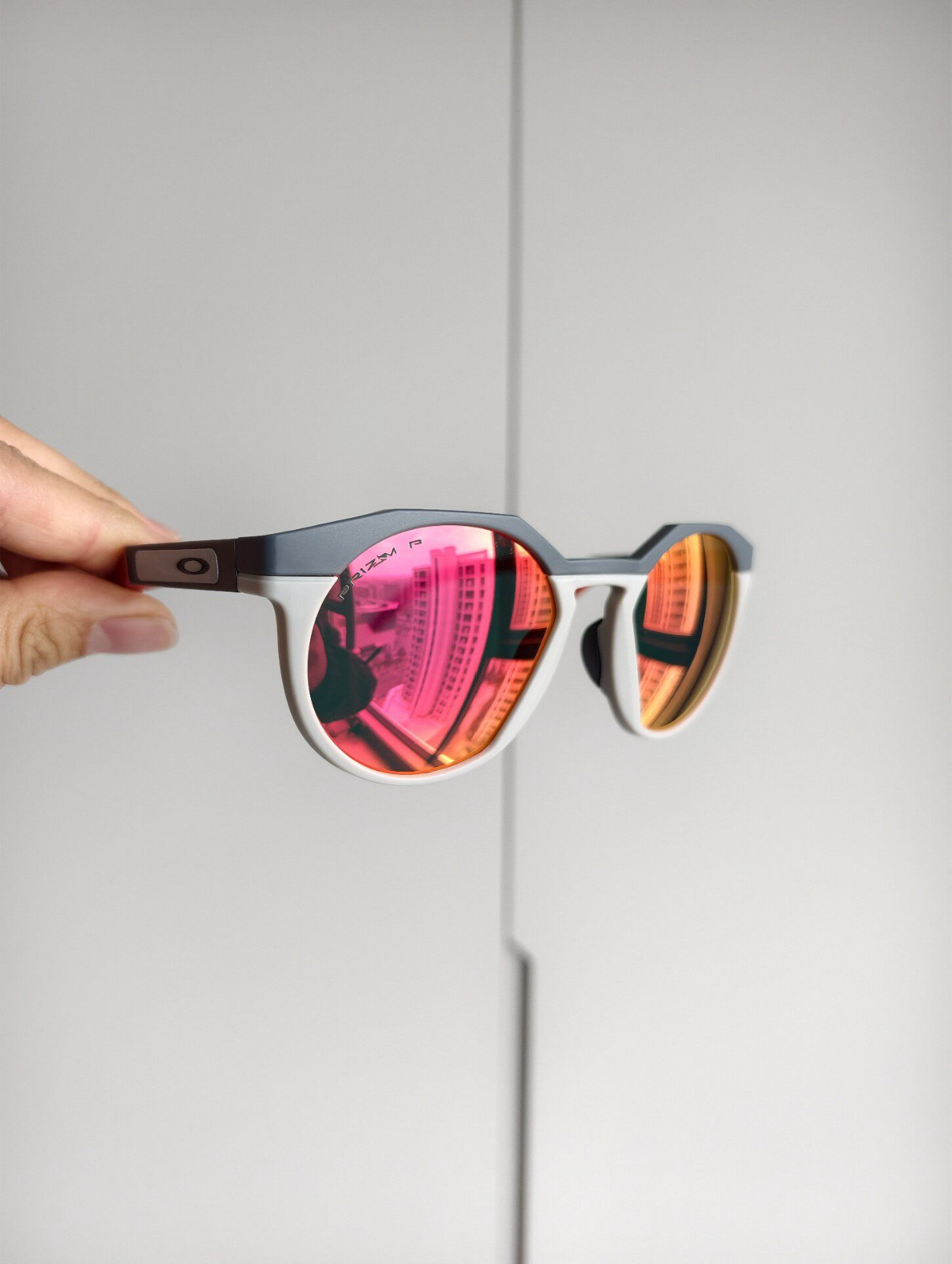 Oakley HSTN 009242 Sunglasses Matte Frame PRIZM Red Lens Sports Vintage