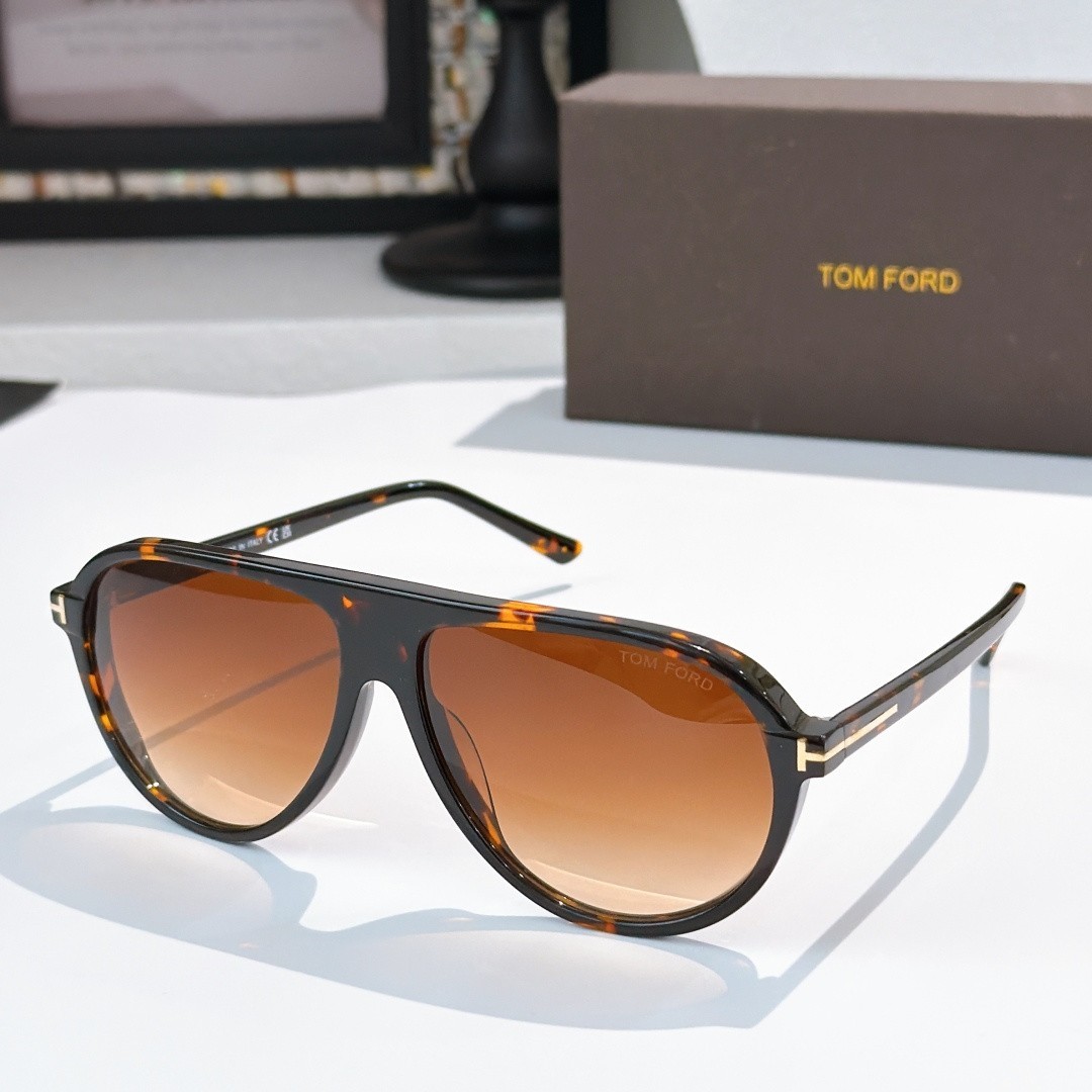 Tom Ford Marcus Sunglasses TF1023 48N Havana/Brown 58-15-145mm With Case New