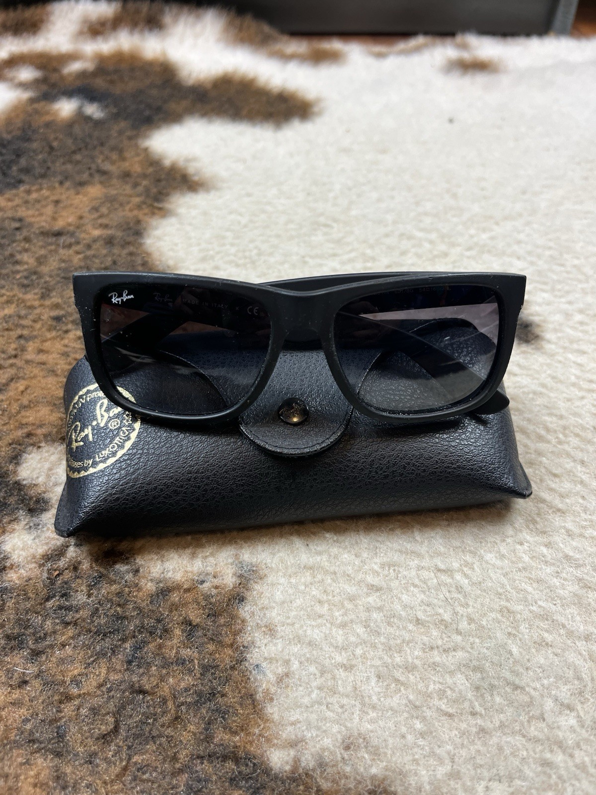 Ray Ban Sunglasses JUSTIN RB4165 601/8G 54-16 Black