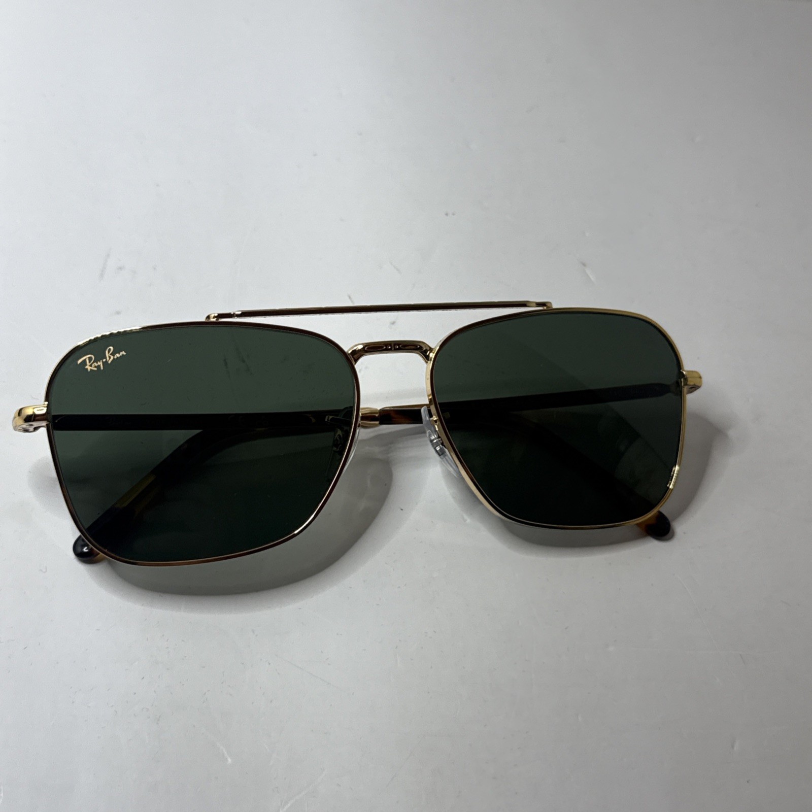 Ray-Ban New Caravan Polished Gold/Green 58 mm Sunglasses RB3636 919631 58-15 140