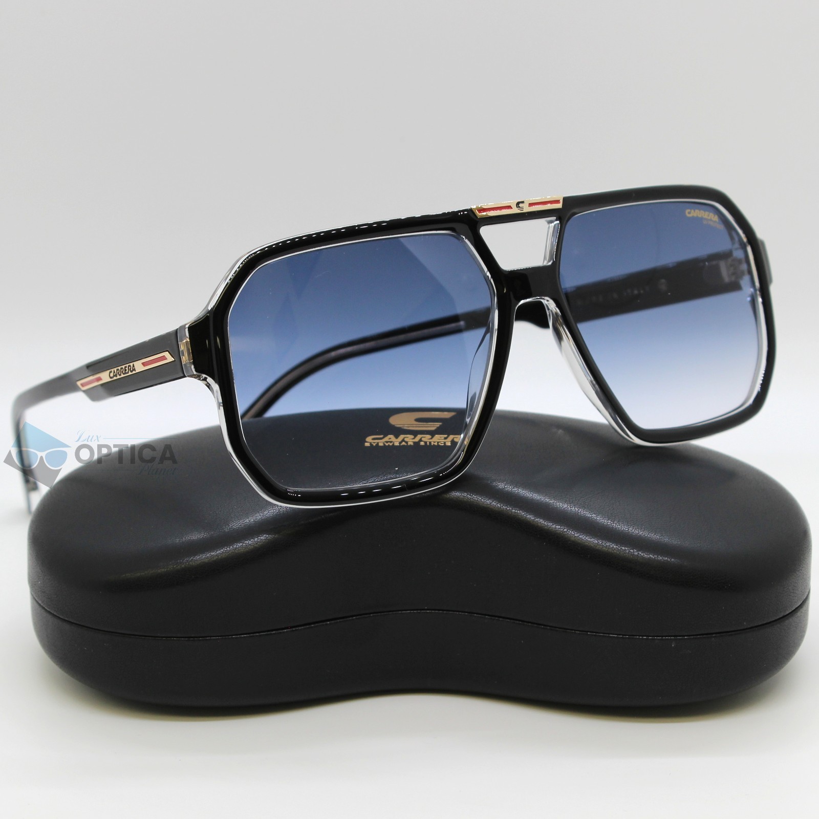 NEW Carrera VICTORY C 01/S Sunglasses EI7 Black Crystal / Blue Gradient 60mm