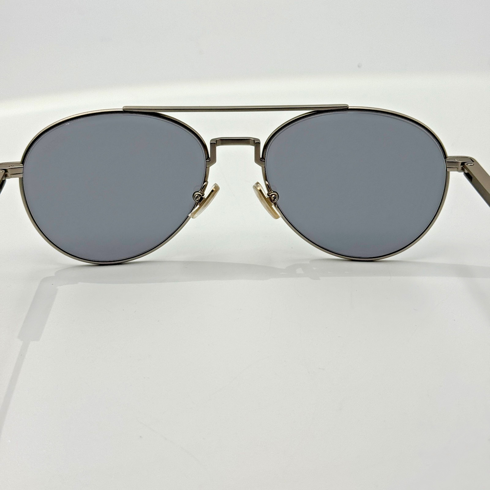 Ermenegildo Zegna Sunglasses EZ0288 17A Palladium Frame Gray Lens 55-17-150 New