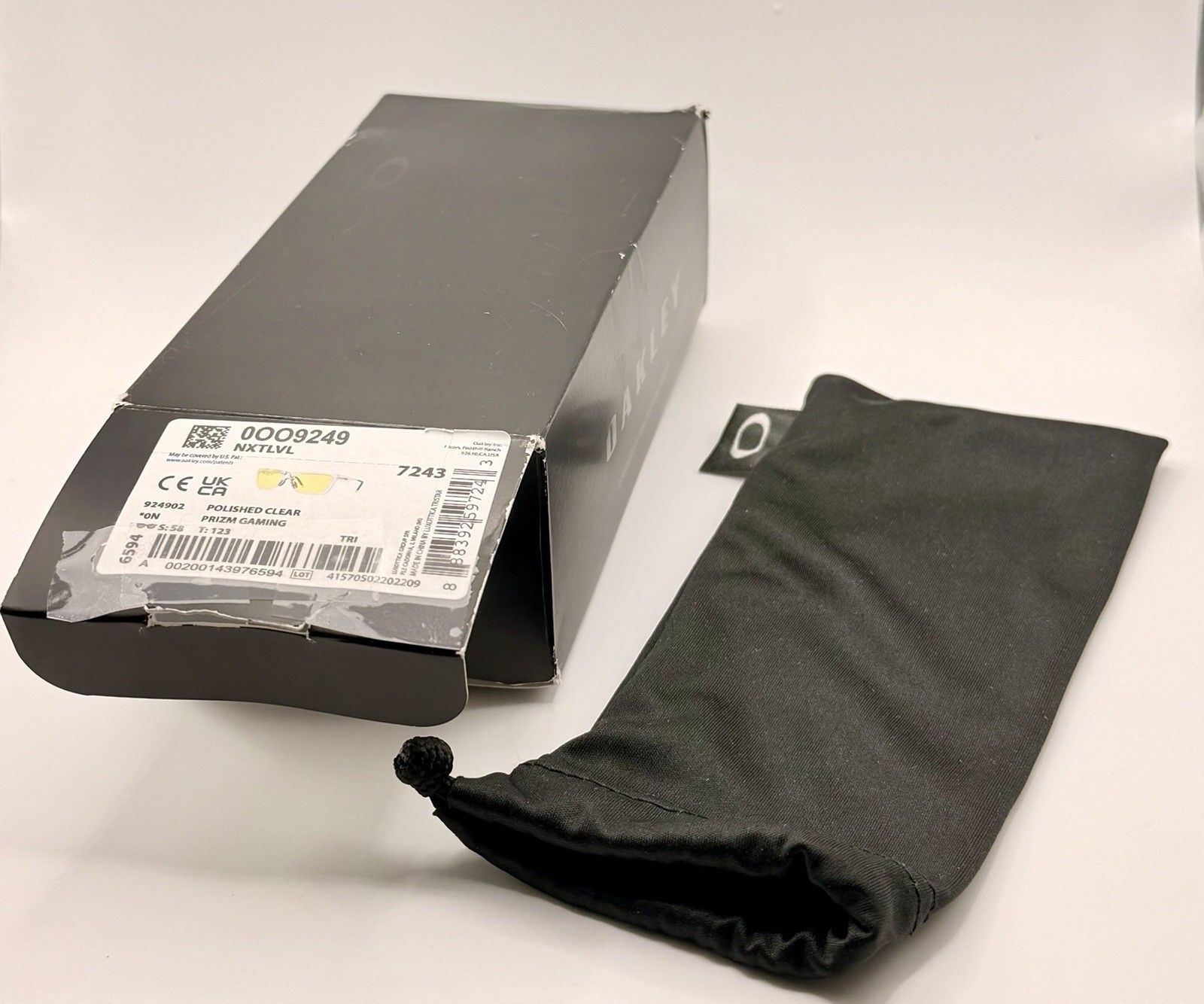 Oakley Holbrook OO9249 Prizm Gaming Glasses Polished Clear w/ Box & Pouch