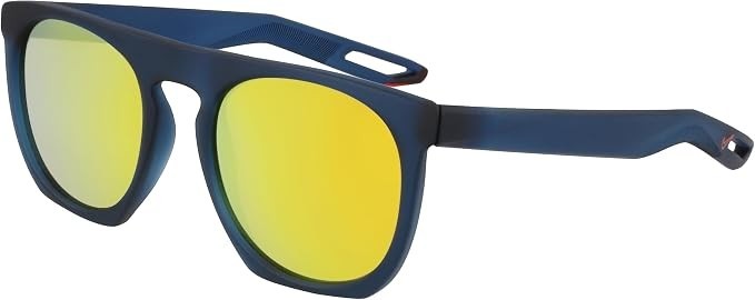 New Nike DV2259 442 Matte Noise Aqua Flatspot XXII Sunglass w/Orange Mirror Lens