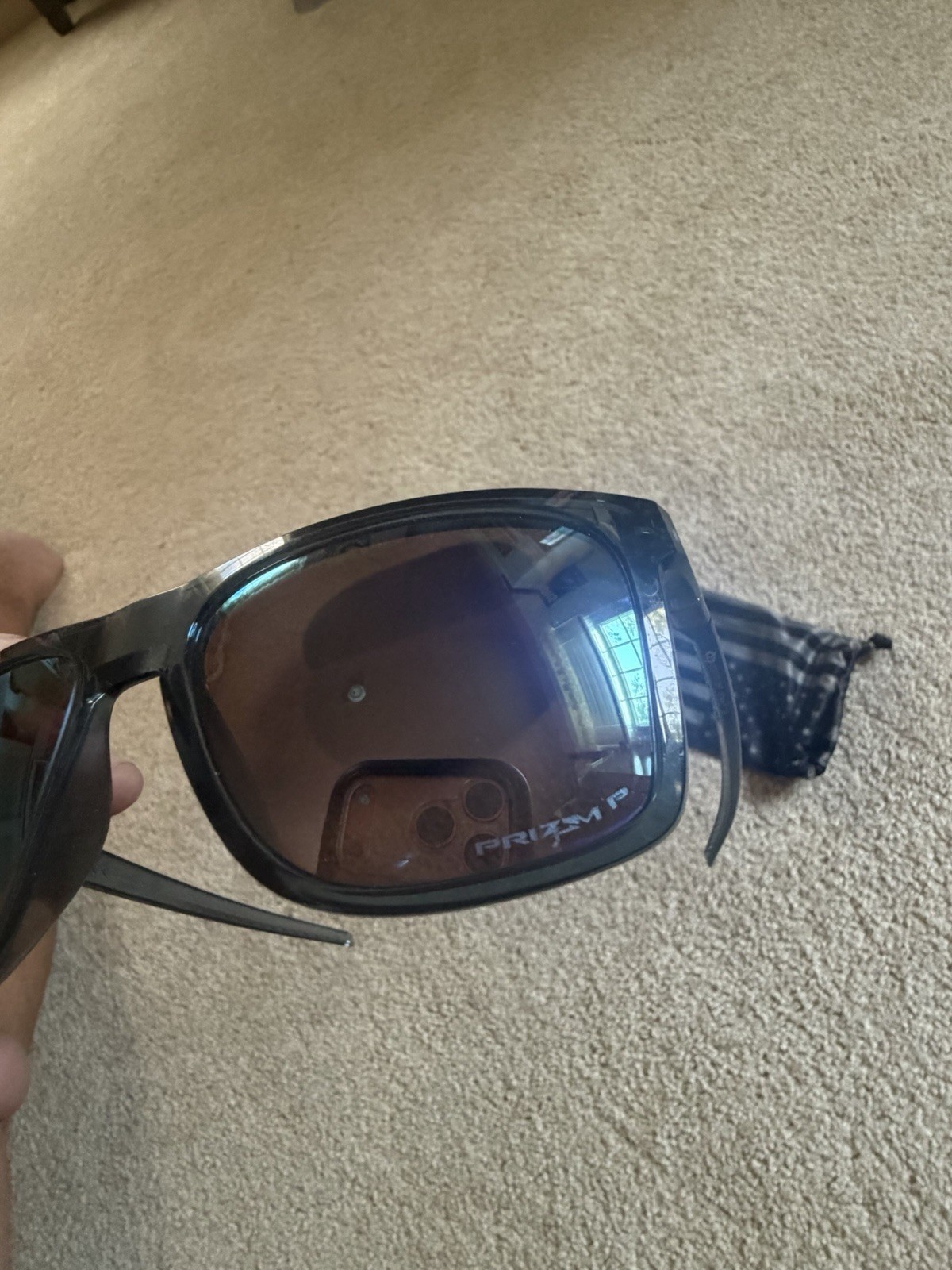 Oakley Leffingwell Black/Prizm Deep Water Oo9100-0557 Pol Sunglasses 57-17-134