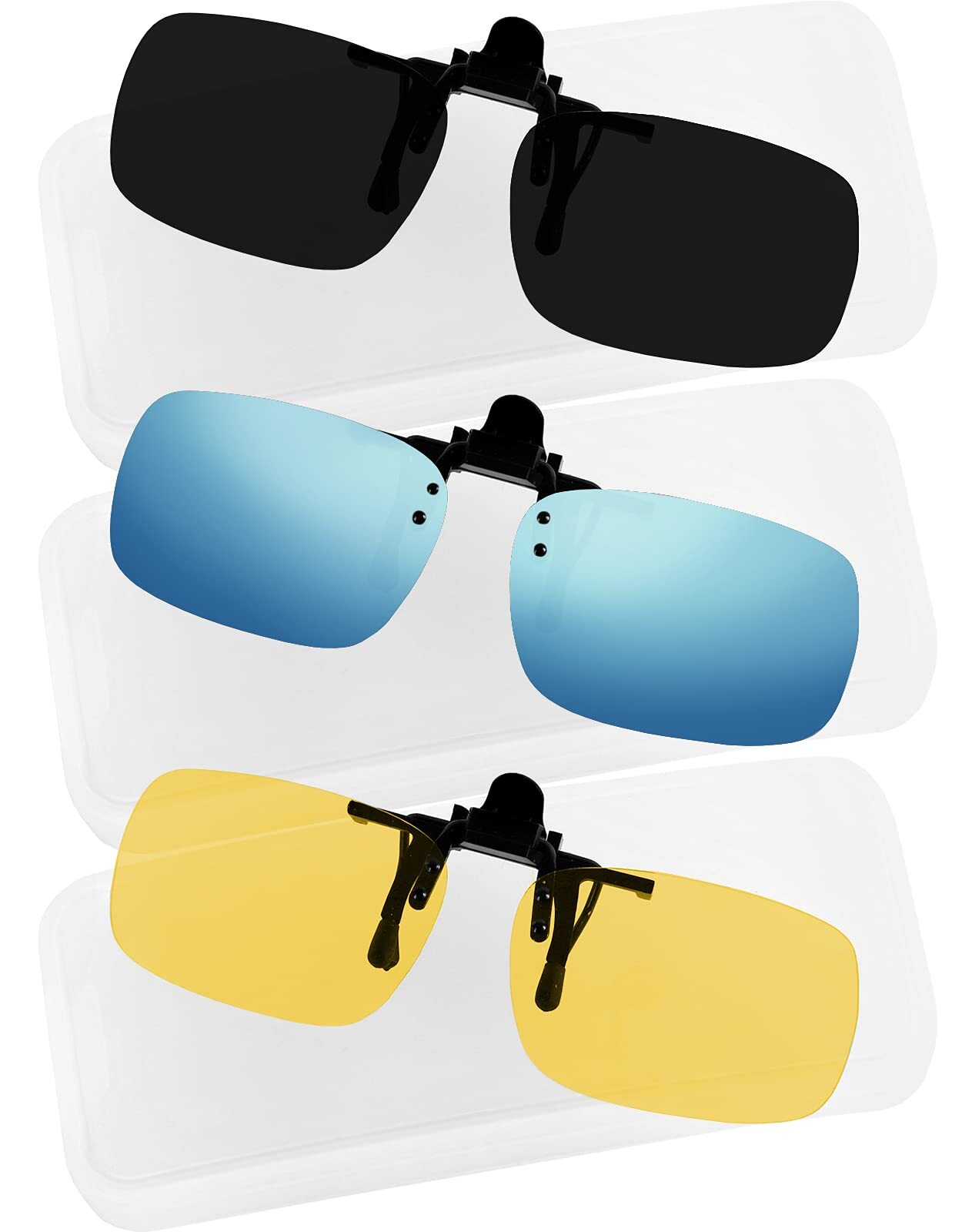 Yogo Vision Clip on Sunglasses for Men Women Clip-on Over Prescription