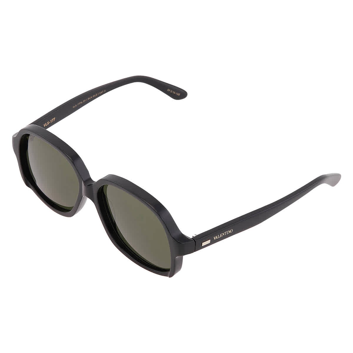 Valentino Green Irregular Unisex Sunglasses VLS-177 A 59 VLS-177 A 59
