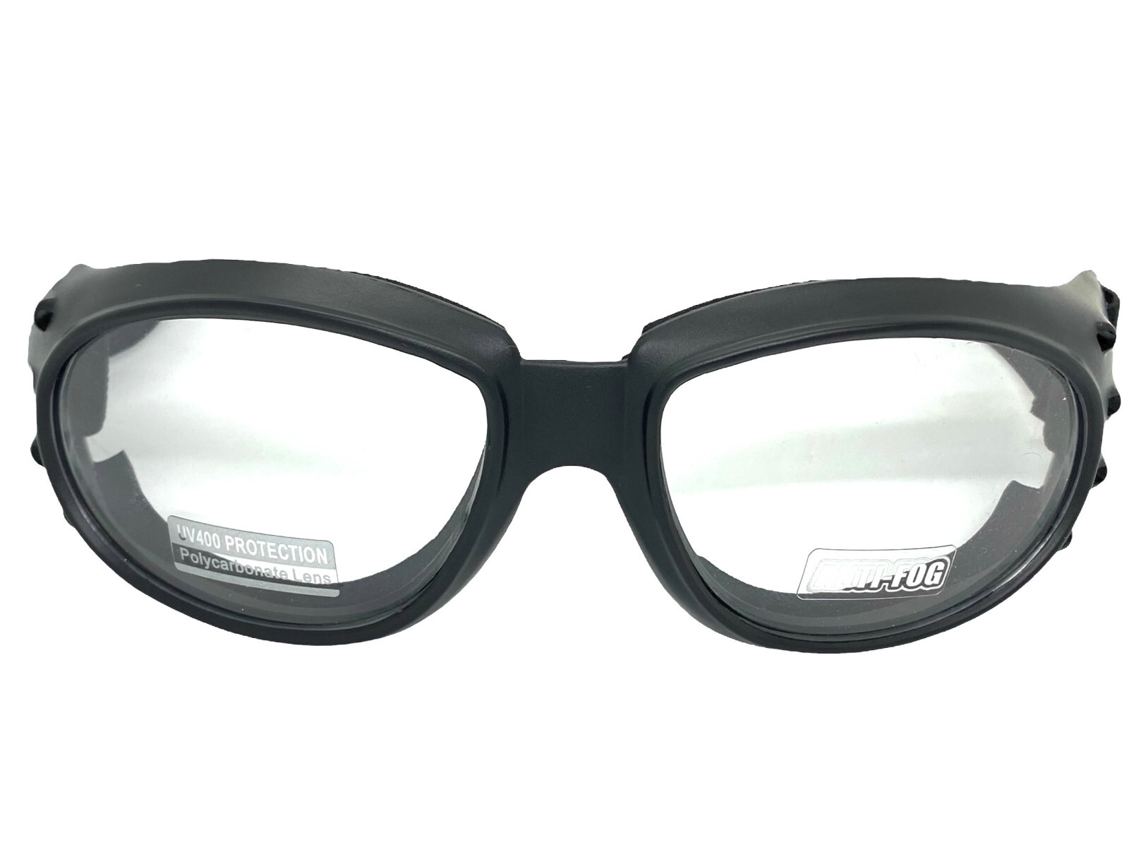 Men’s MOTORCYCLE Biker Day or Night Riding Padded Safety GOGGLES Anti Fog Lens
