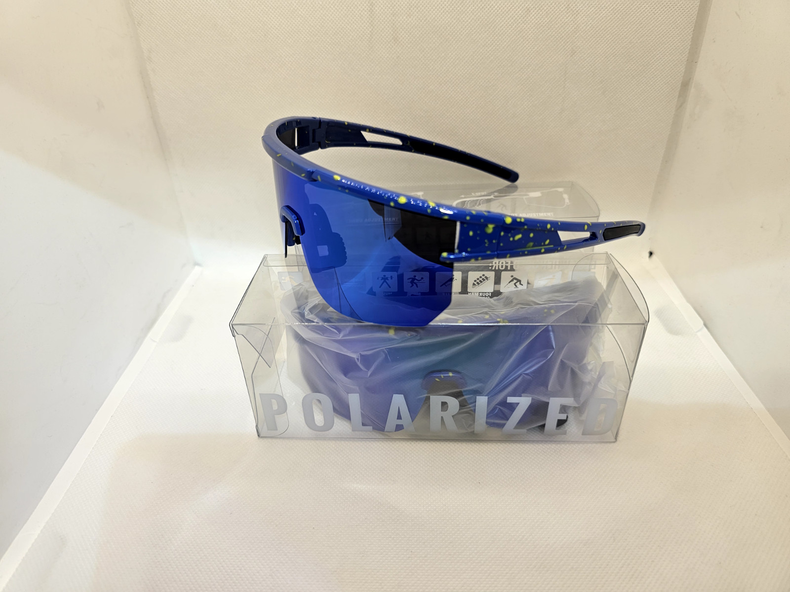 polarized sheilds sunglasses blue