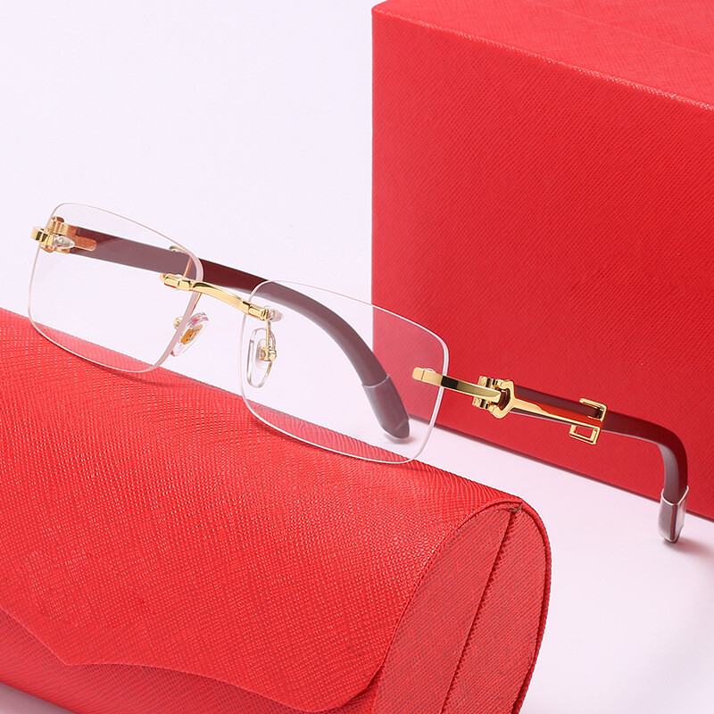 New Men Women Retro Vintage Designer Fashion Sunglasses Wood Gold none Frame 80s