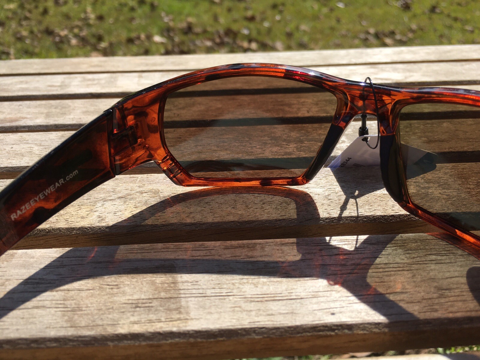 RAZE Sonar Sunglasses Polarized Mirrored Blue Brown Lens Tortoise Shell 28344