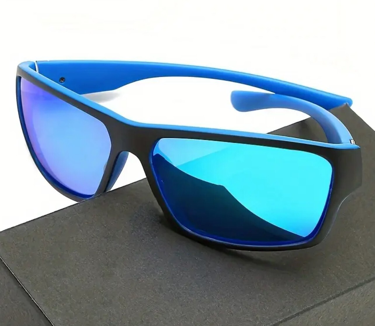 Polarized Sunglasses Men Outdoor Sports Driving Fishing Trendy Shade Wrap Around