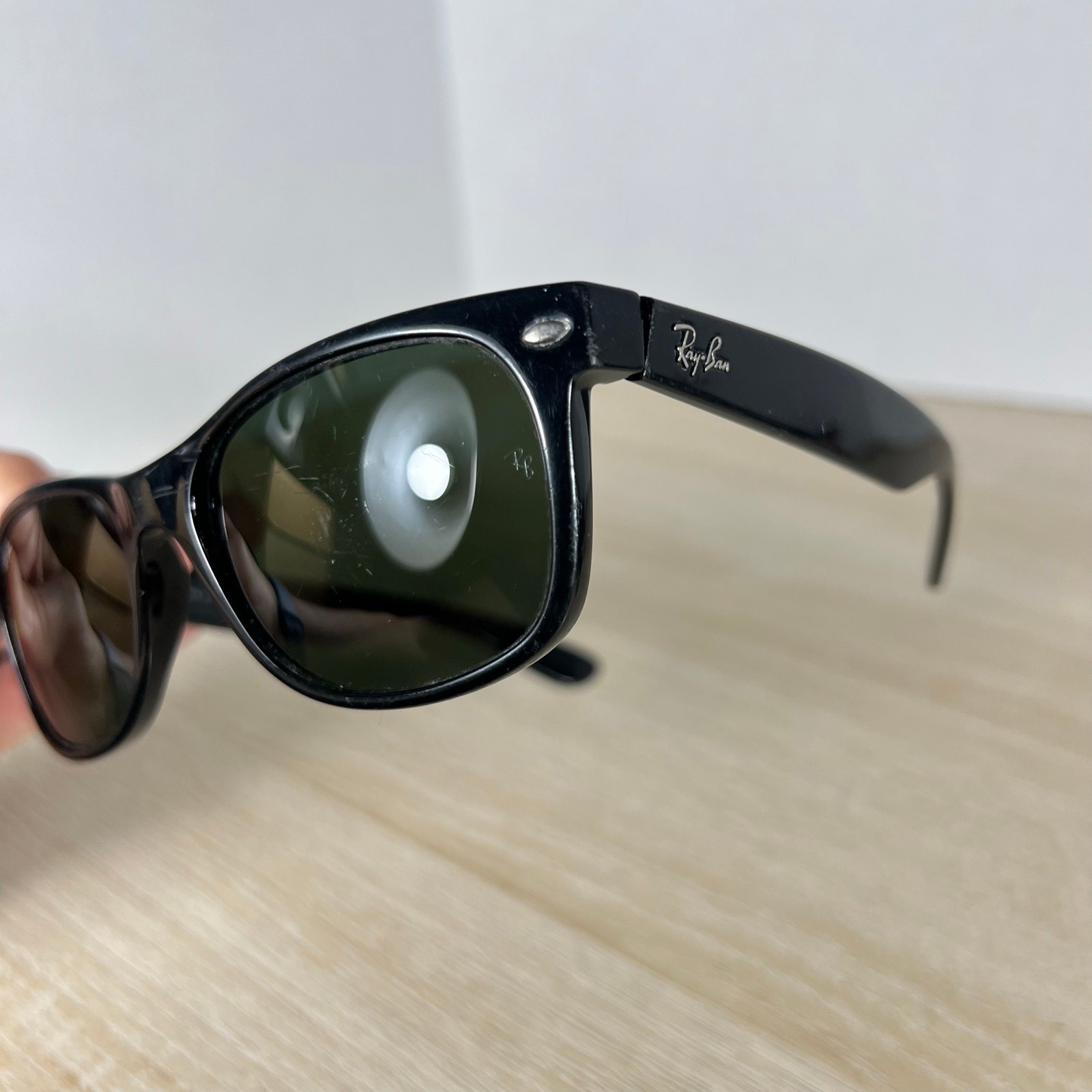 Ray-Ban RB2132 New Wayfarer 901 Sunglasses Black READ DESC 55-18 Italy