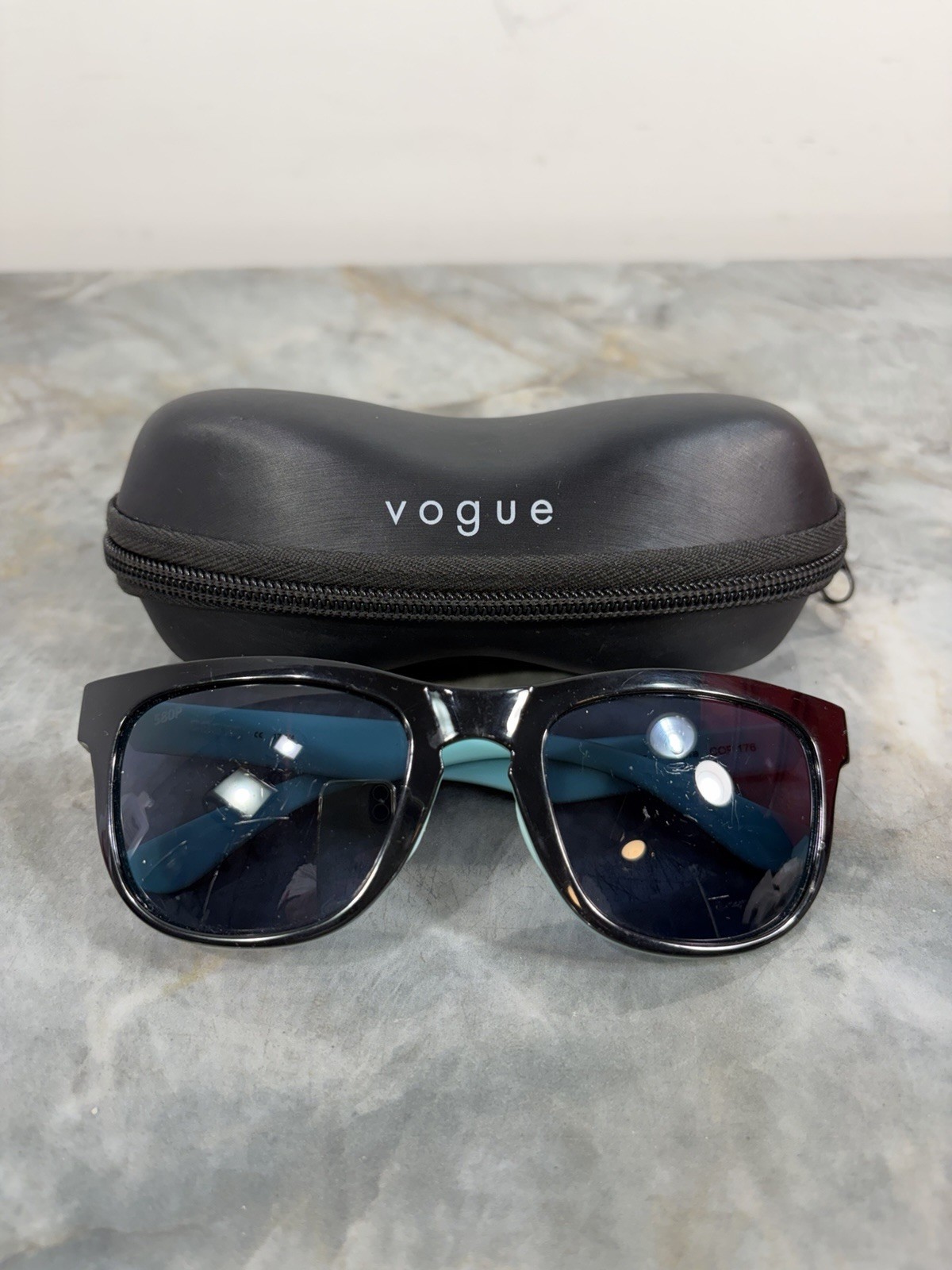 Costa Del Mar Copra COP 176 Sunglasses Retro Black Blue