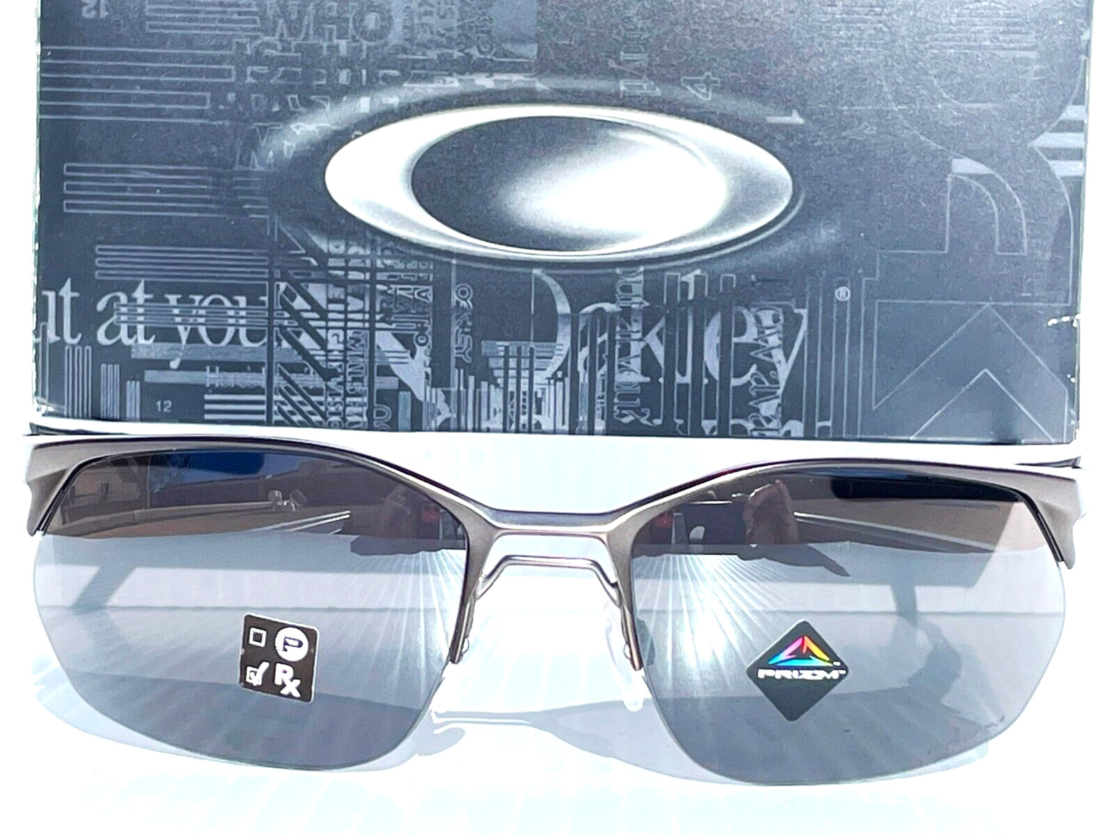 NEW Oakley WIRE TAP 2.0 Matte Gunmetal PRIZM Black Lens Sunglass 4145-02