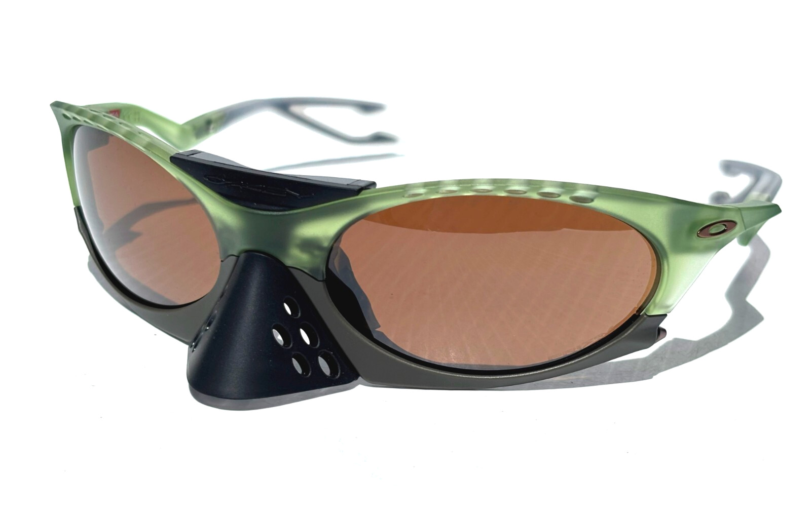 NEW Oakley PLANTARIS Matte Transparent Fern PRIZM Tungsten Lens Sunglass 9437-03